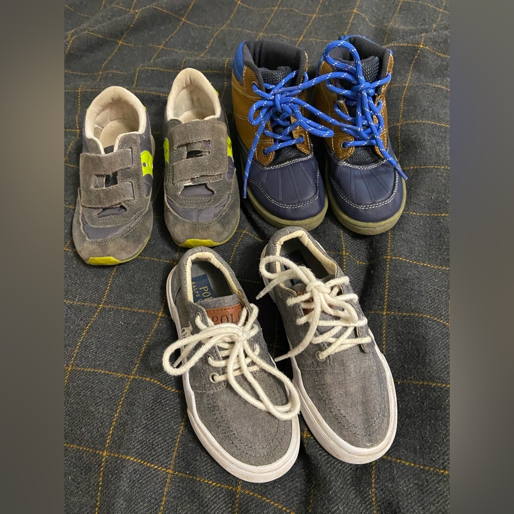 Boys size 11 name brand sneakers and boots